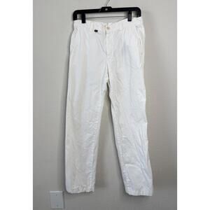 Em's of Mason's Mens Chinos Pants White Sz 46 31x31 Straight Leg Old Money Italy